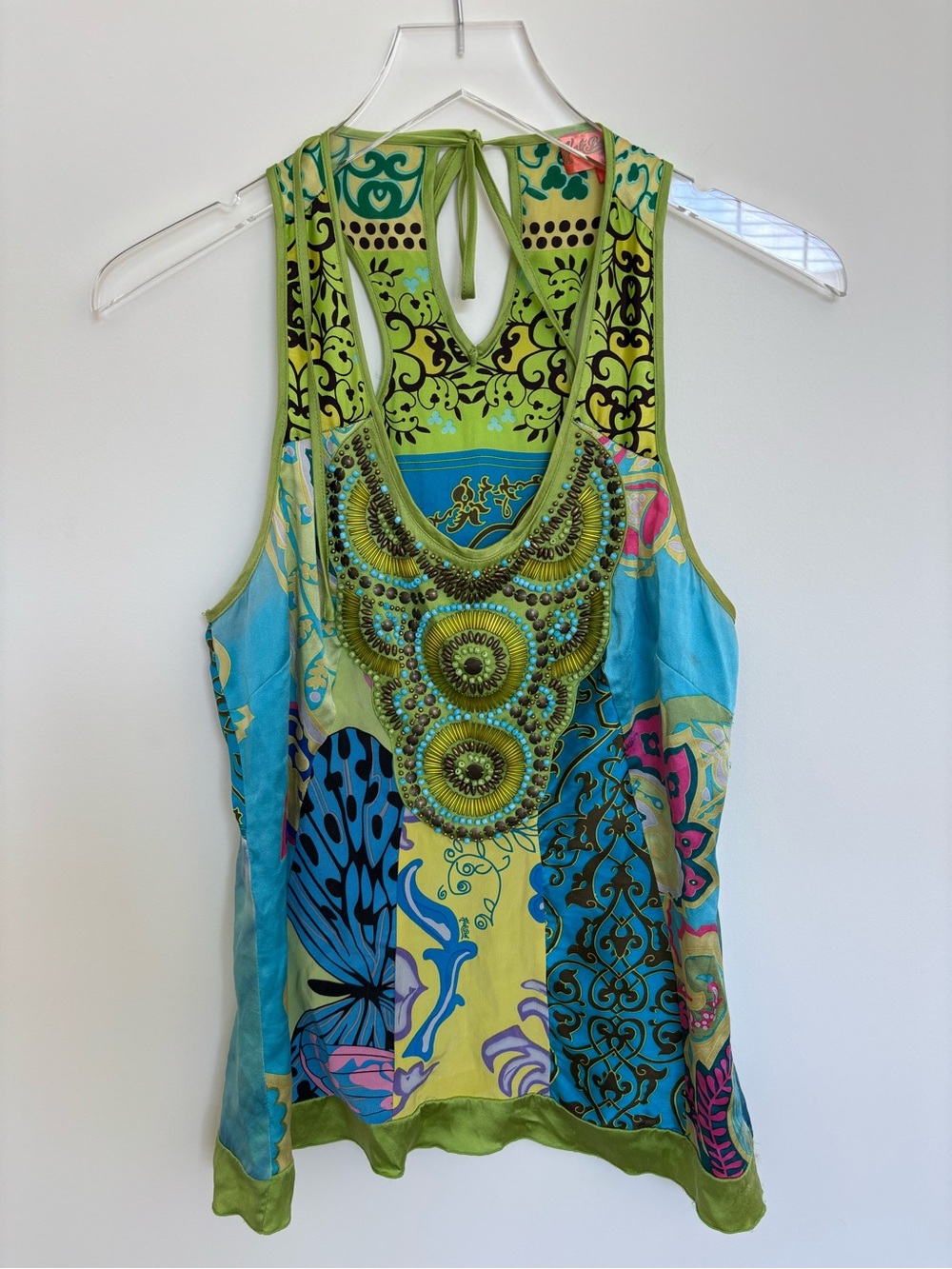 Hale Bob Cabana Bright Printed Top - Yellow, Teal, Purple